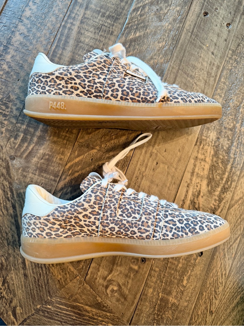 P448 Cheetah leather Monza Sneaker, 38